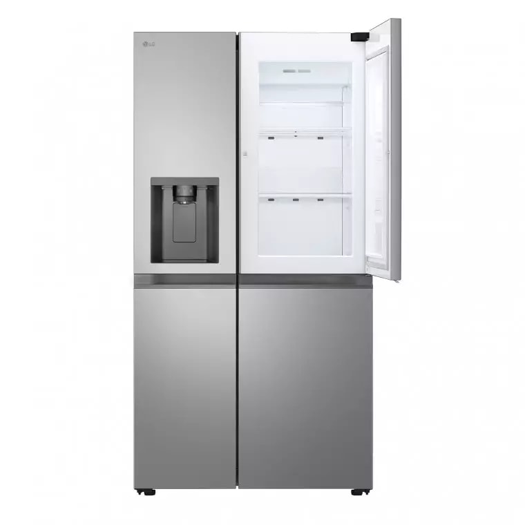 LG Frigorífico Side By side  Serie 400, Door-In-Door, sin toma de agua, Inox antihuellas.  E, 641 L, GSJC41PYPE.APYQEUR